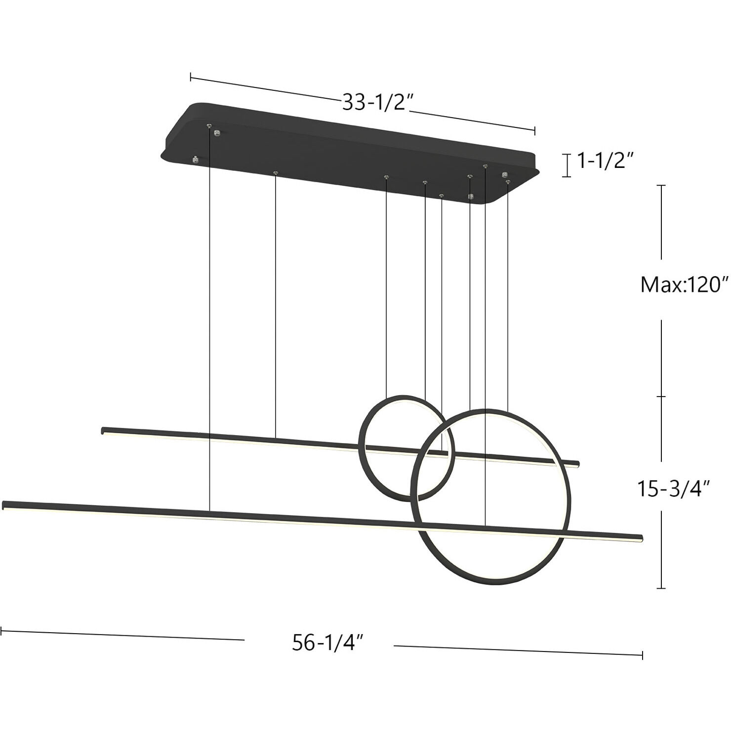 Chute Calypso Multi Pendant Ceiling Light in White